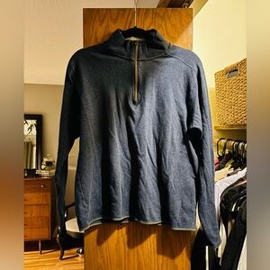 Robert Graham Dark Blue Zip-Up Sweater